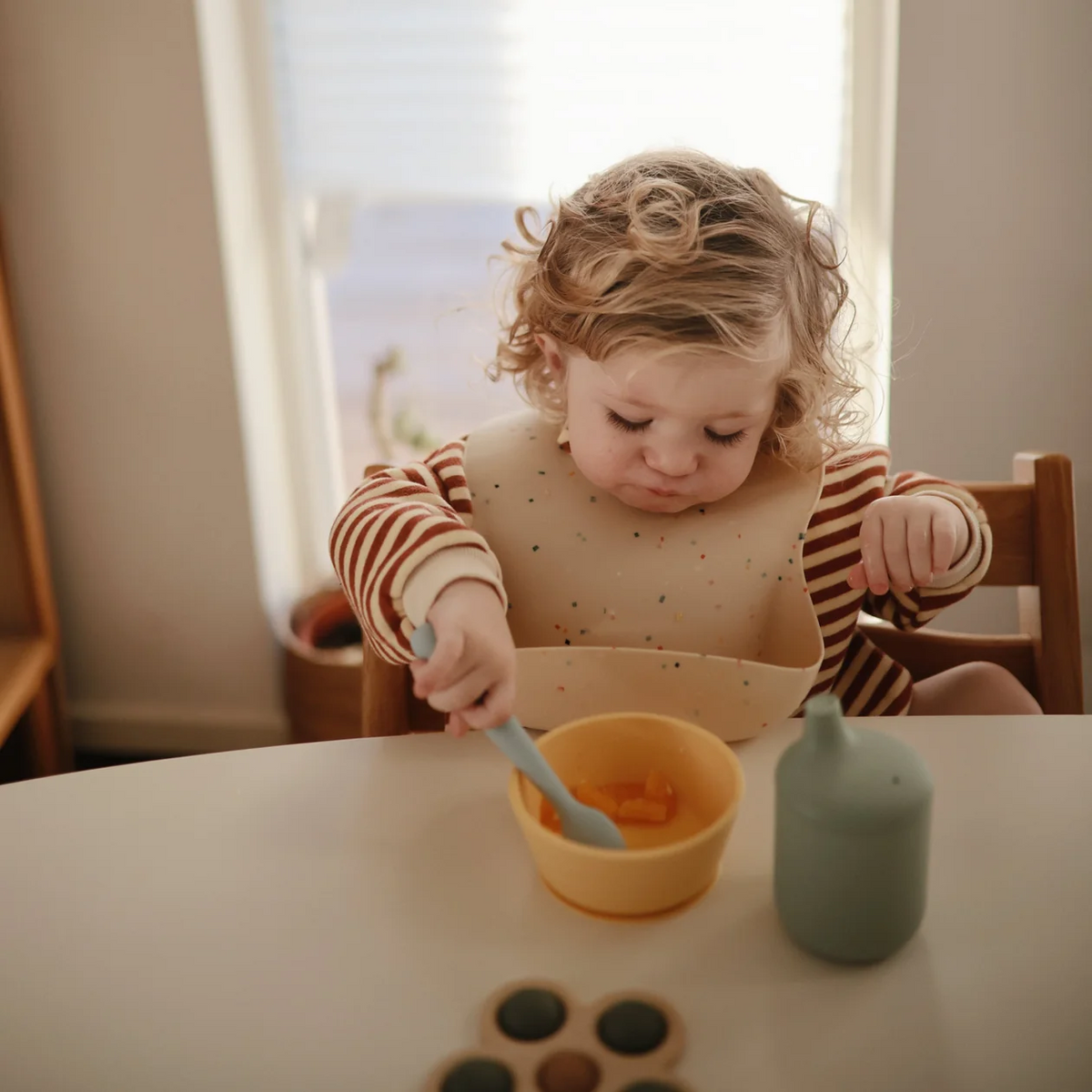 Mushie-Silicone Feeding Spoons