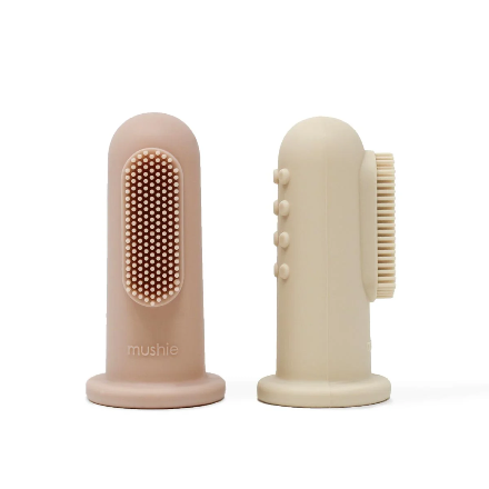 Mushie-Finger Toothbrush 2pc