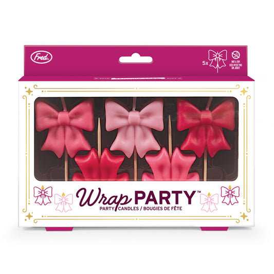 Fred-Wrap Party Birthday Candles - 5pcs Set Pink