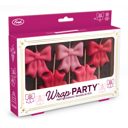 Fred-Wrap Party Birthday Candles - 5pcs Set Pink