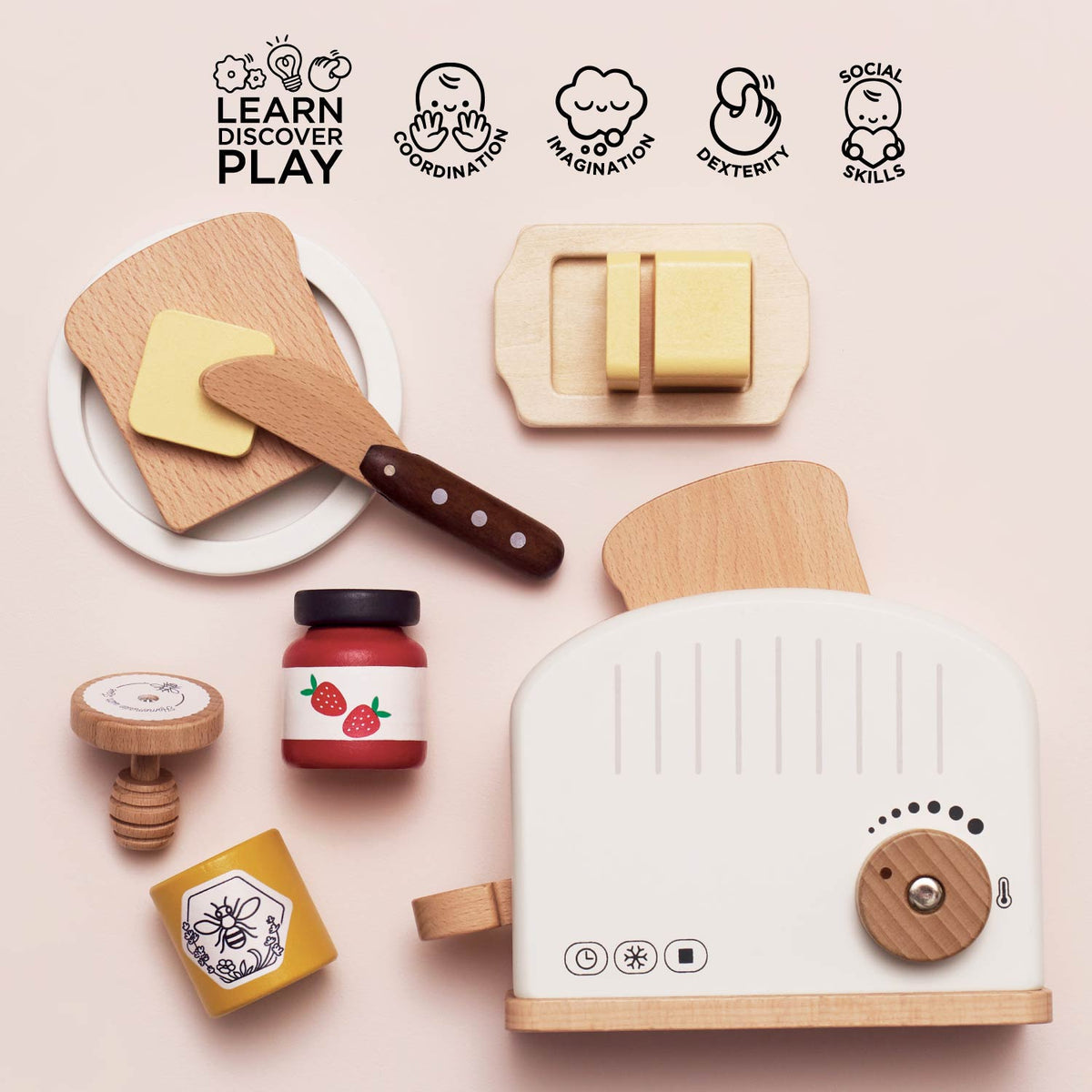 Le Toy Van-POP-UP TOASTER & BREAKFAST SET