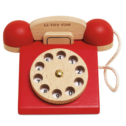 Le Toy Van-VINTAGE WOODEN PHONE