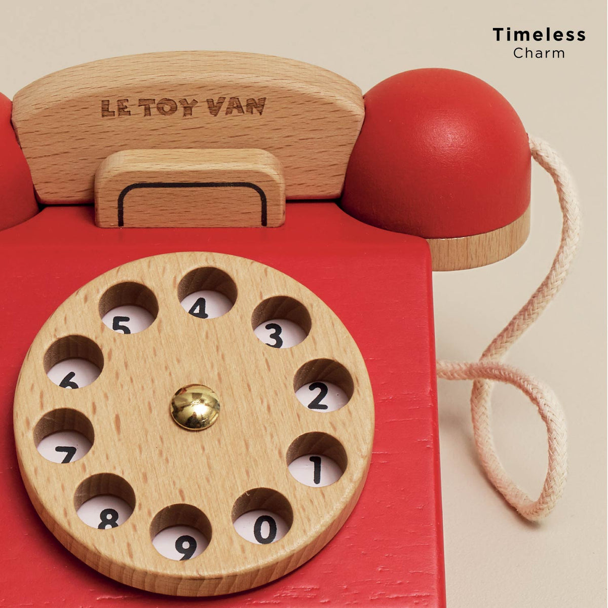 Le Toy Van-VINTAGE WOODEN PHONE