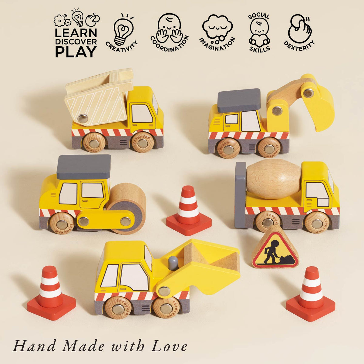 Le Toy Van-CONSTRUCTION TOY CARS, TRUCKS & DIGGERS