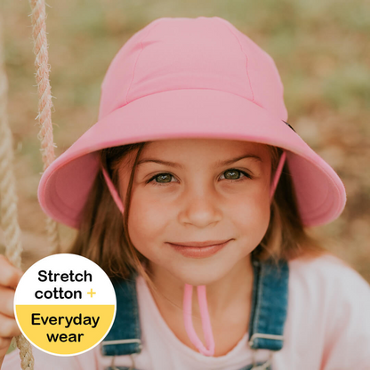 Bedhead hats-Ponytail Bucket Sun Hat - Baby Pink