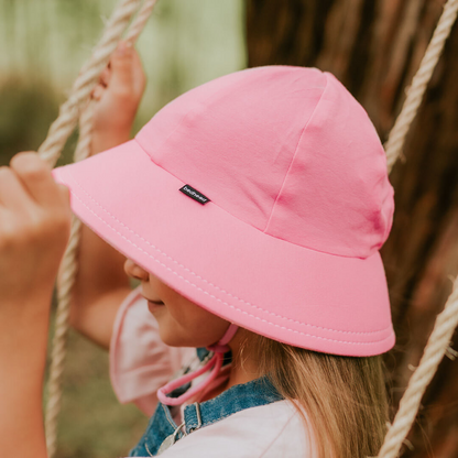 Bedhead hats-Ponytail Bucket Sun Hat - Baby Pink