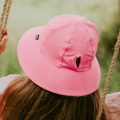 Bedhead hats-Ponytail Bucket Sun Hat - Baby Pink