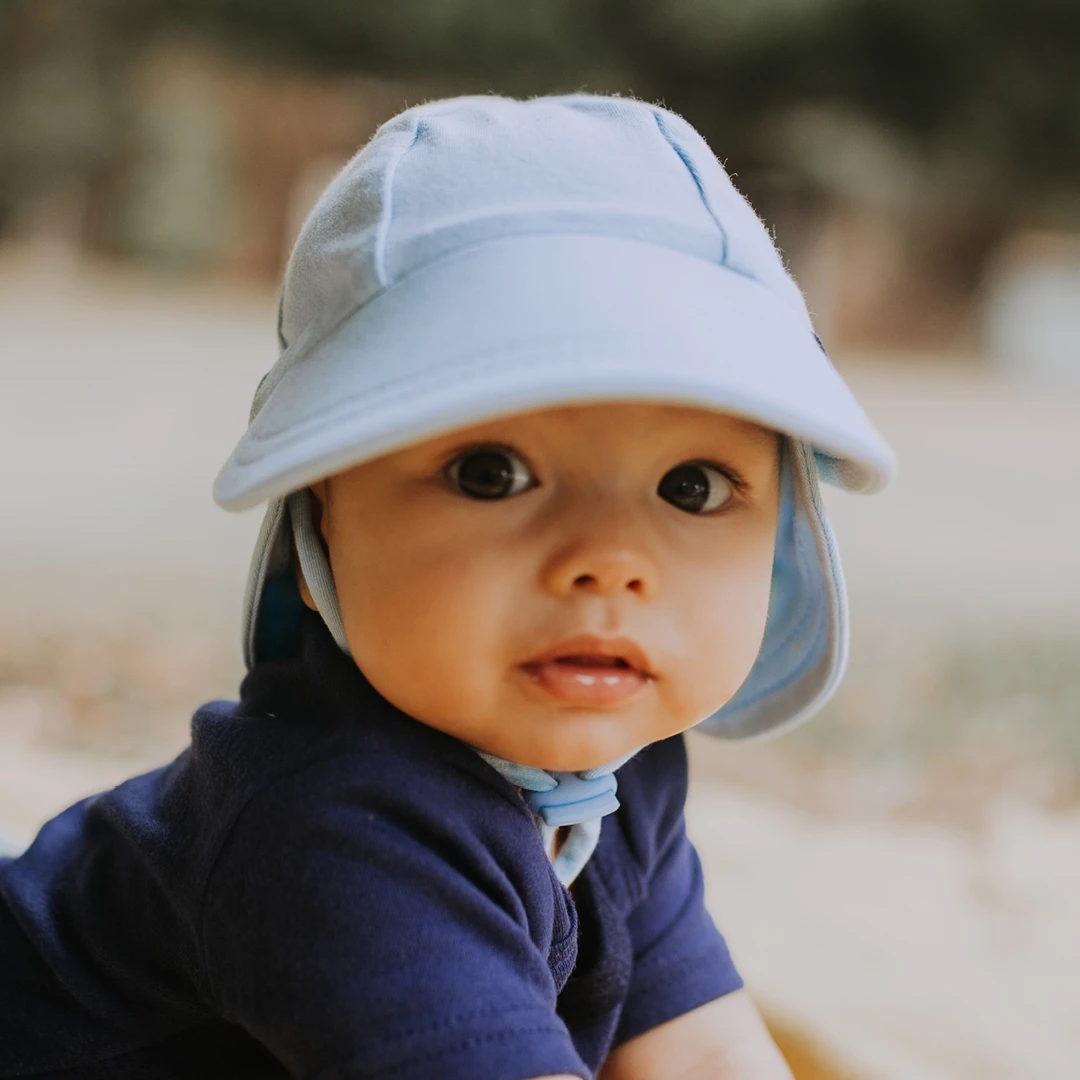 Bedhead hats-Legionnaire Hat with Strap - Baby Blue