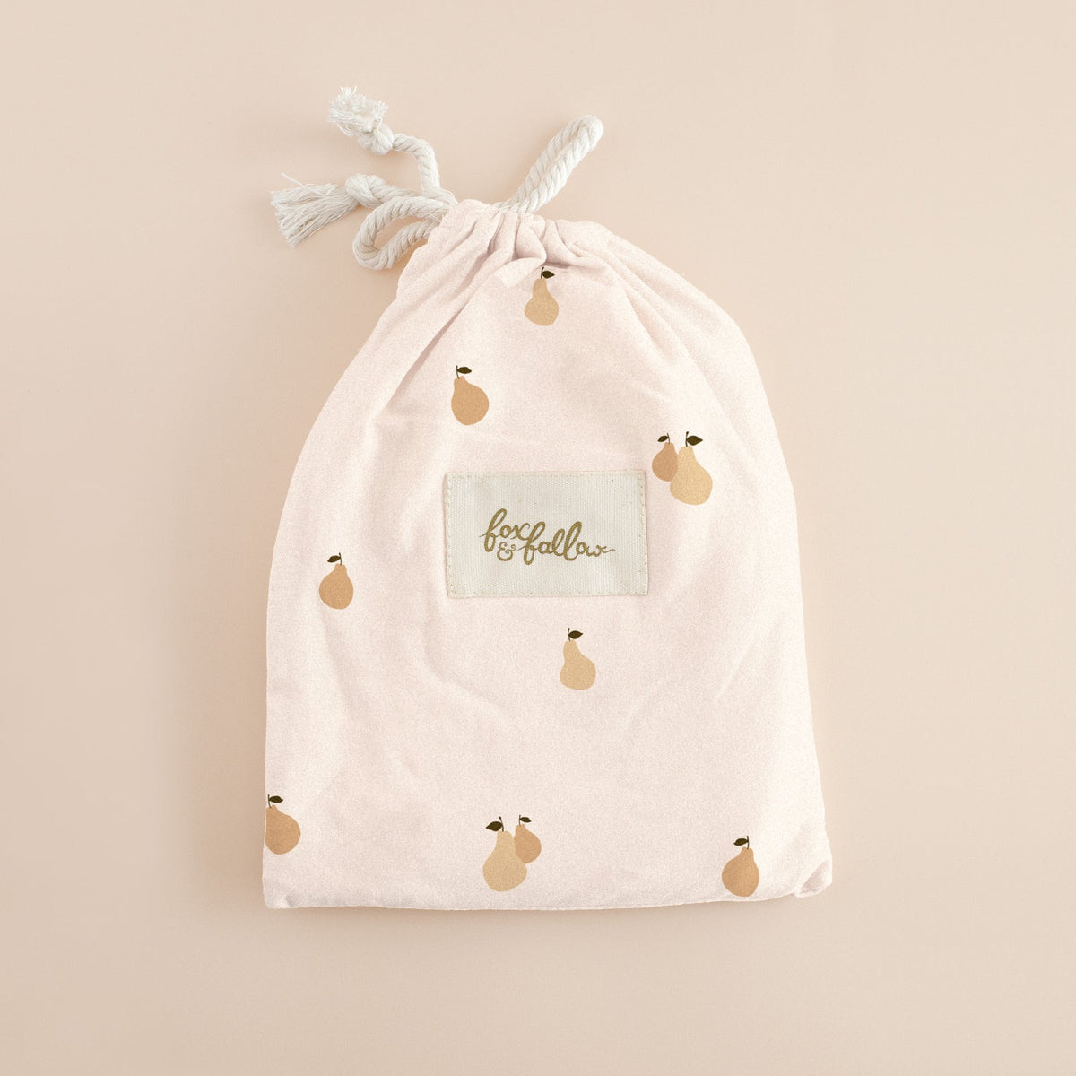 Fox&Fallow-Golden Pears Organic Fitted Cot Sheet