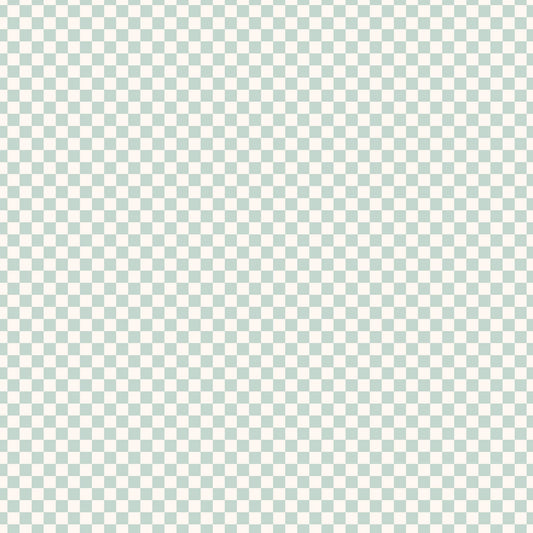 Fox&Fallow-Sage Check Organic Muslin Wrap Swaddle