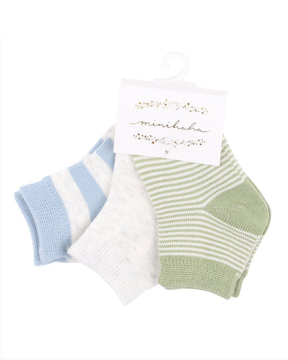 Minihaha-3 PK SOCKS - BLUES & GREENS