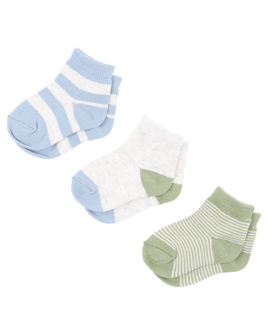 Minihaha-3 PK SOCKS - BLUES & GREENS