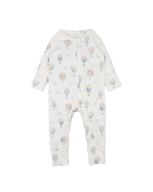 Bebe-SKY HIGH ORGANIC LS ZIPSUIT