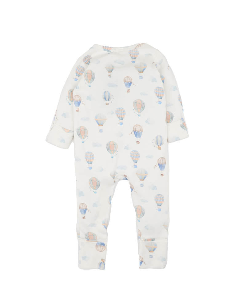 Bebe-SKY HIGH ORGANIC LS ZIPSUIT