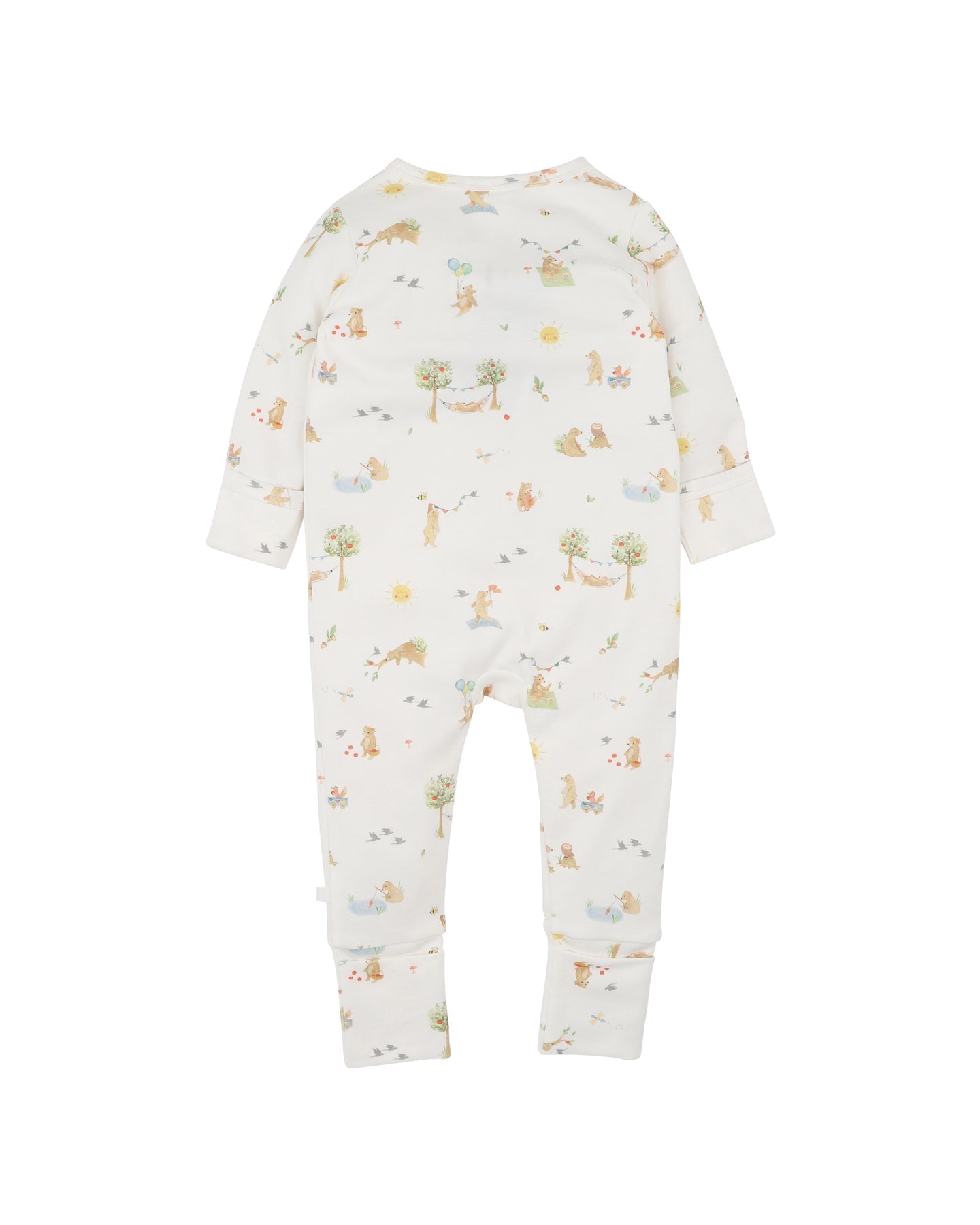 Bebe-BEAR ORGANIC LS ZIPSUIT