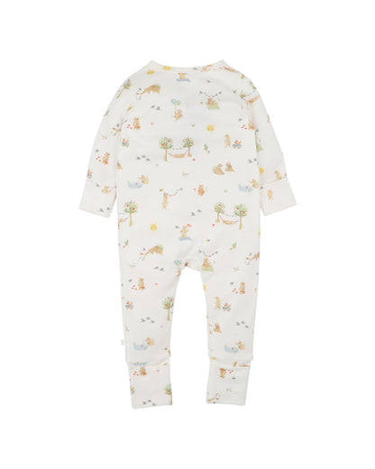 Bebe-BEAR ORGANIC LS ZIPSUIT