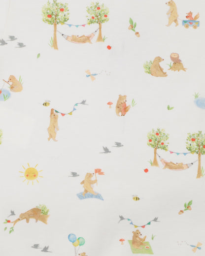 Bebe-BEAR ORGANIC LS ZIPSUIT