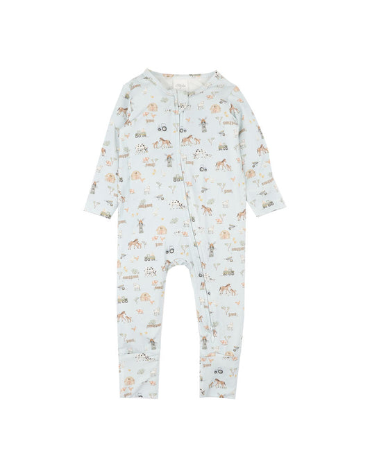 Bebe-FARM ECOCOSY LS ZIPSUIT