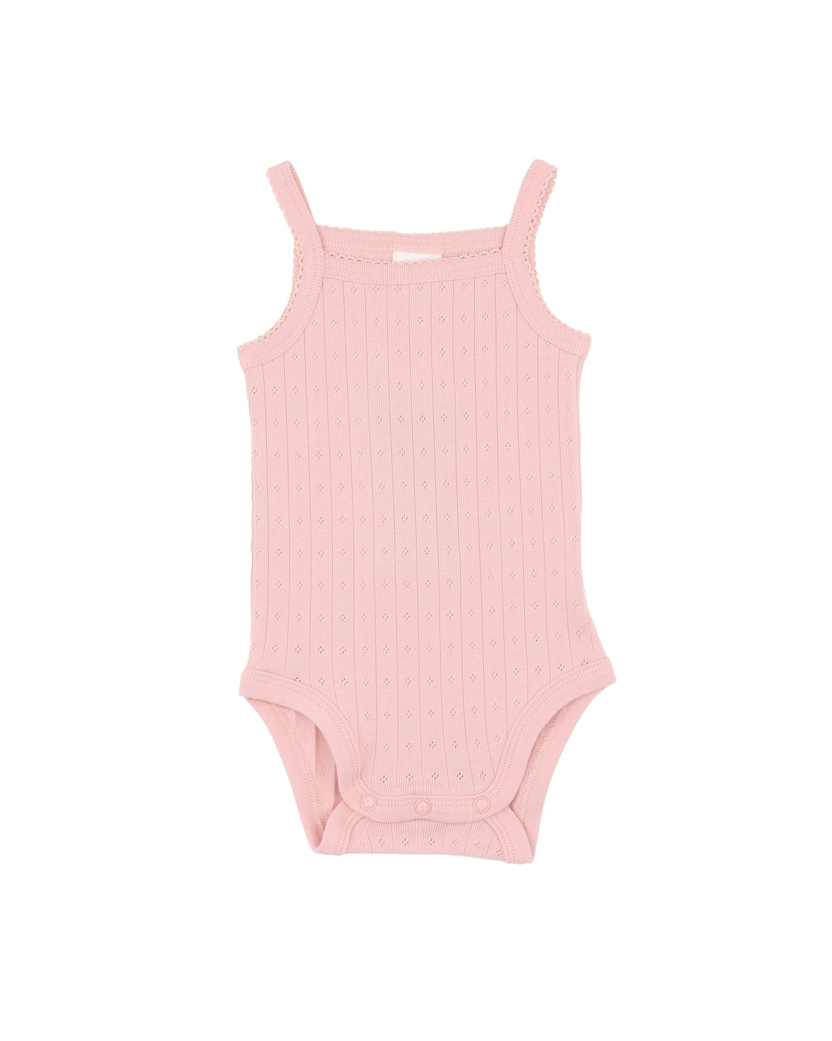 Bebe-BLOSSOM ORGANIC POINTELLE SINGLET BODYSUIT