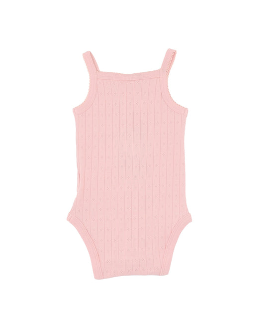 Bebe-BLOSSOM ORGANIC POINTELLE SINGLET BODYSUIT