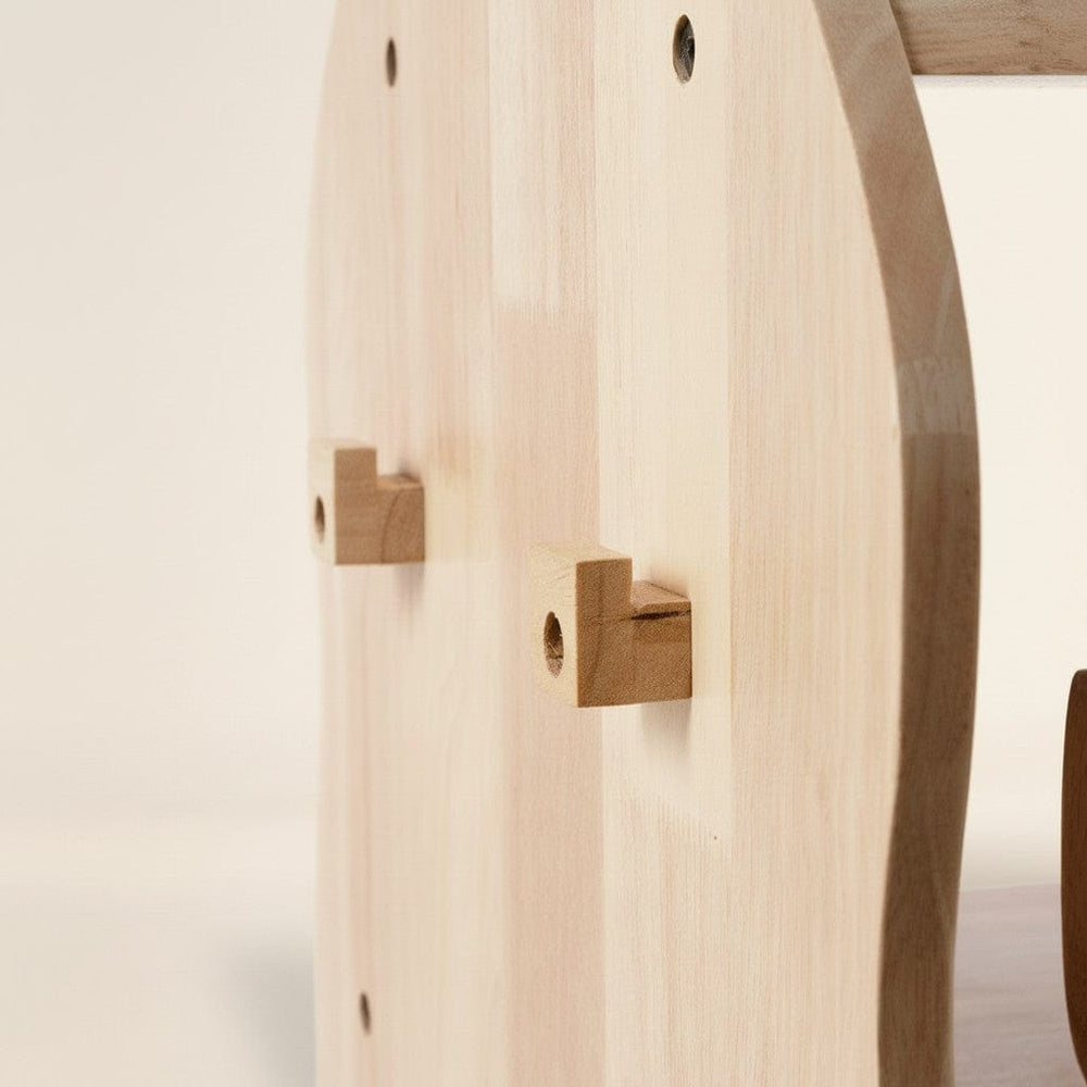 Myduckling-BINDI Revolving Solid Wood Bookcase
