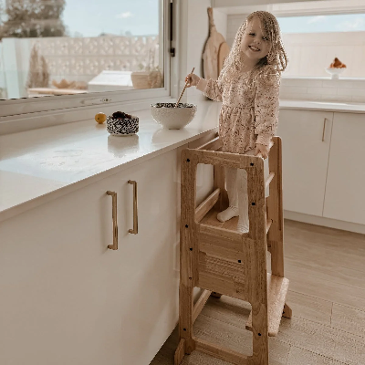 Myduckling-LOLA Deluxe Solid Wood Adjustable Learning Tower