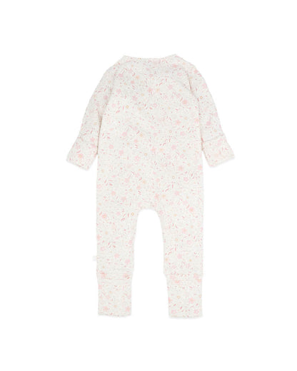 BEBE-FAYE PRINT ORGANIC ZIPSUIT