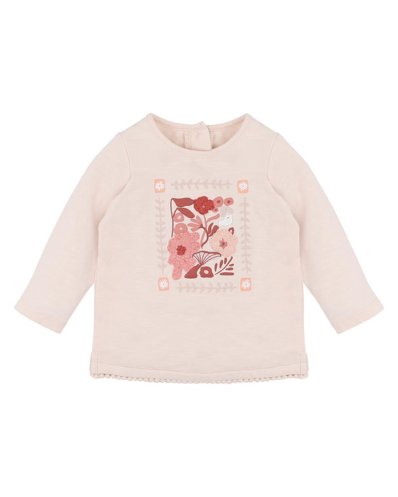 Fox&Finch-WILD GARDEN BOUCLE ORGANIC LS TEE