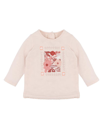 Fox&Finch-WILD GARDEN BOUCLE ORGANIC LS TEE